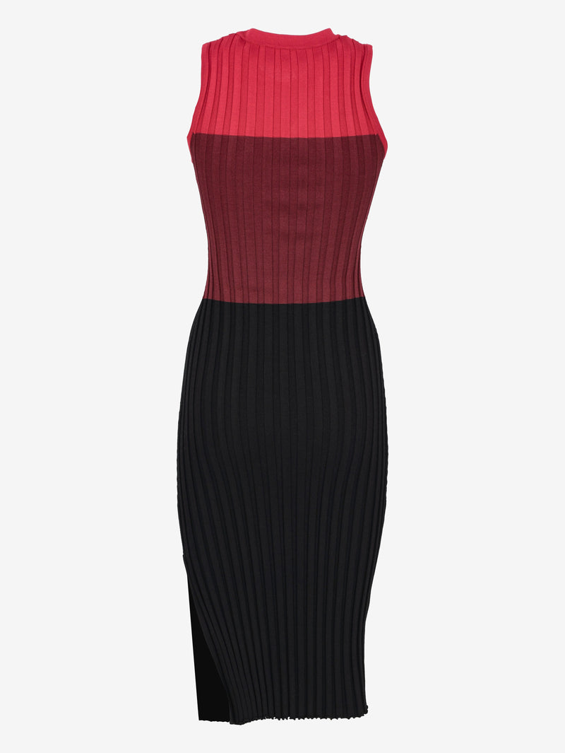 Vintage Multicolored Knitted Sleeveless Dress W7426.45  Vintage 
