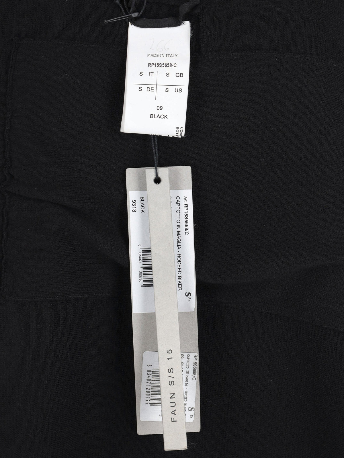 Rick Owens SS15 Faun Hooded Biker Cardigan RM300625.34 . Rick Owens 