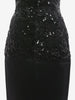 Genny Silk And Lace Dress With Sequins - 80s