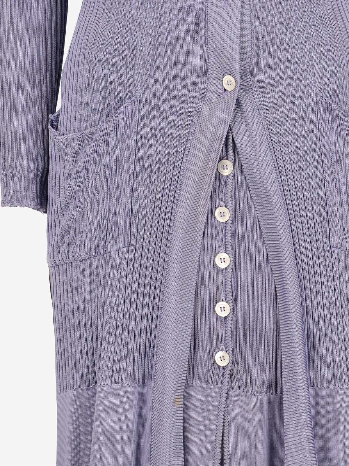 Vintage Knit Dress with Long Cardigan Set W7426.44  Vintage 
