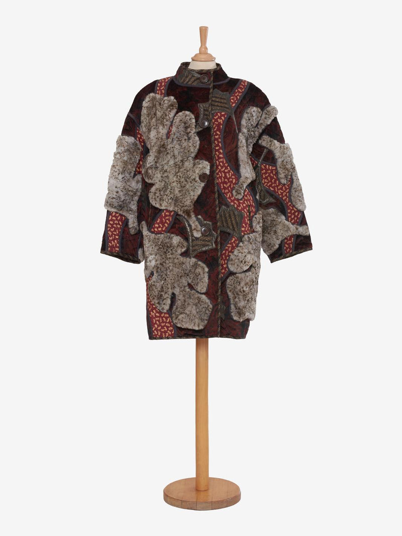Vintage patchwork jacket with fur - '00 AR032  Vintage 