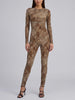Dsquared2 Leopard Print Jersey Cutout Jumpsuit CVM26.23.64  Dsquared² 
