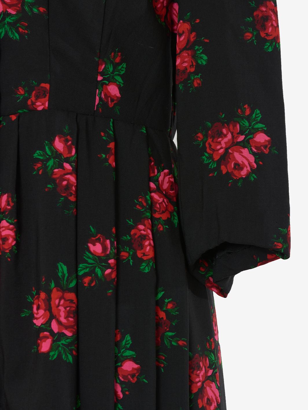 Vintage floral cotton dress U1300108 . Vintage 