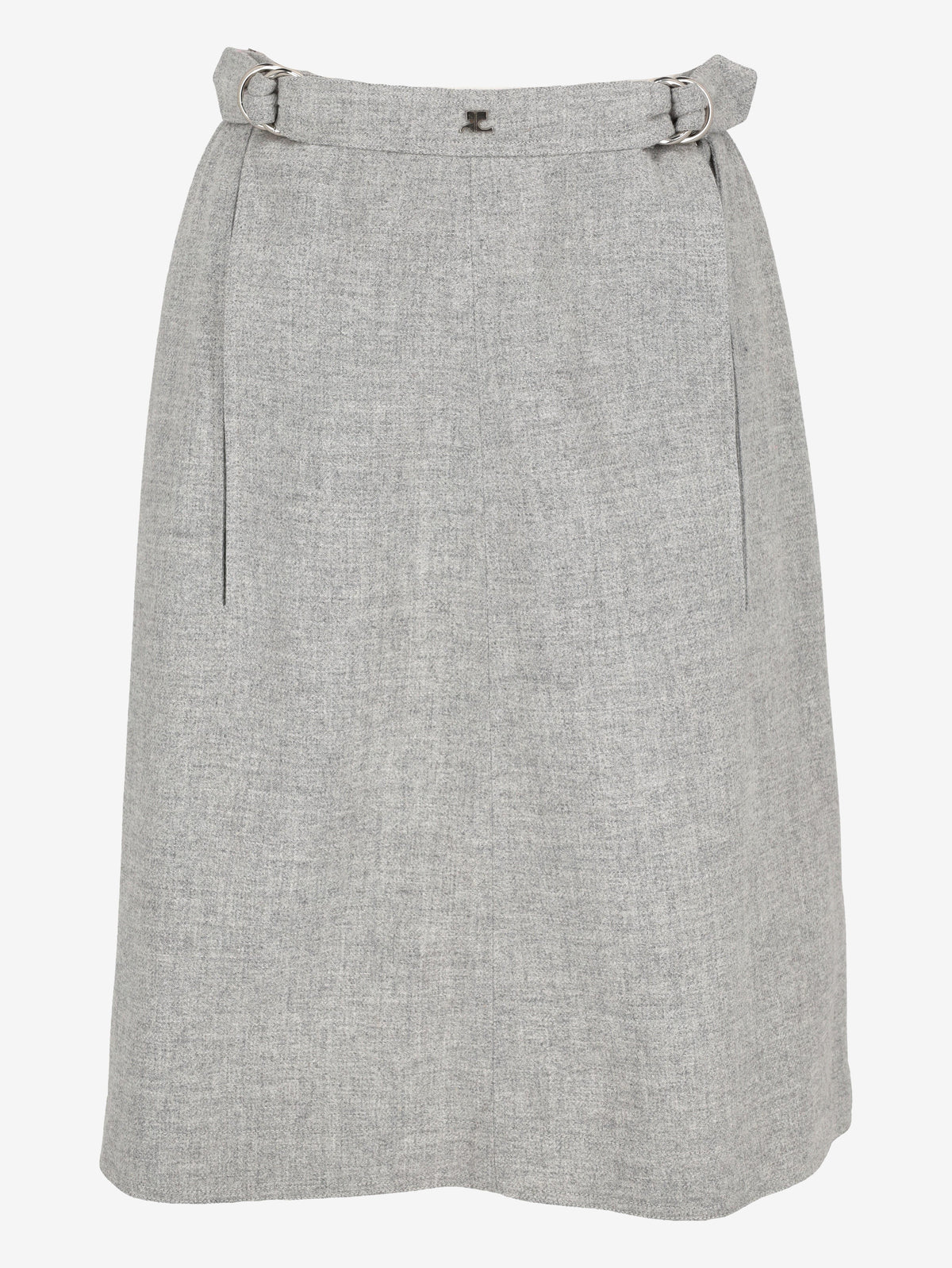 Courrèges Skirt in Grey Wool MR260725.21  Courrèges 