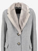 Ermanno Scervino Wool & Cashmere Coat with Mink Collar CVM26.22.65  Ermanno Scervino 