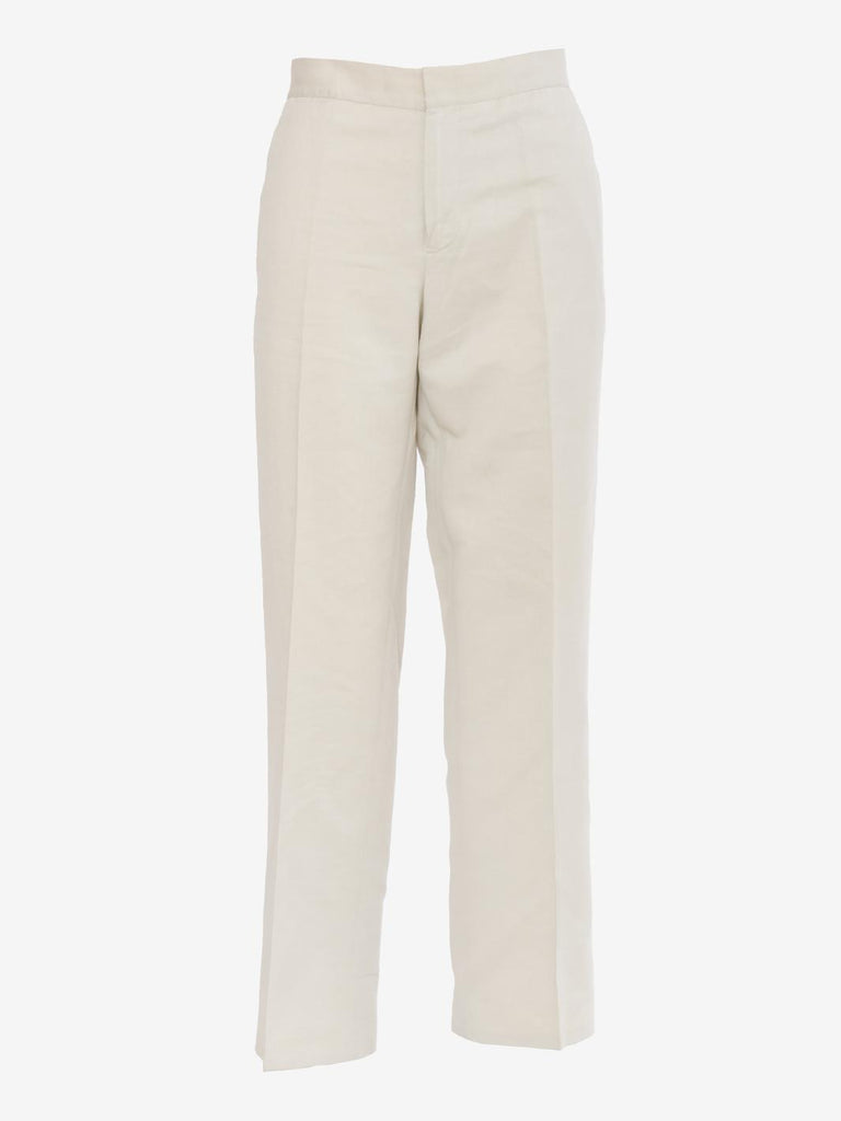 Aspesi Ivory Cotton Trousers W230328.102  Aspesi 