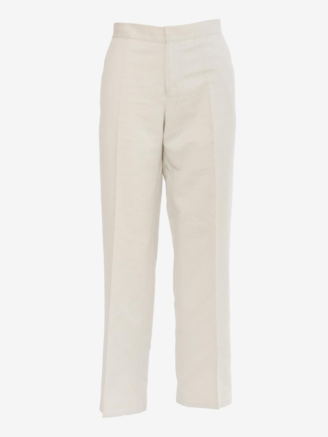 Aspesi Ivory Cotton Trousers W230328.102  Aspesi 