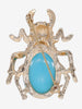 Kenneth Jay Lane Acquamarine Beetle Brooch CVR24.1.138  Kenneth Jay Lane 