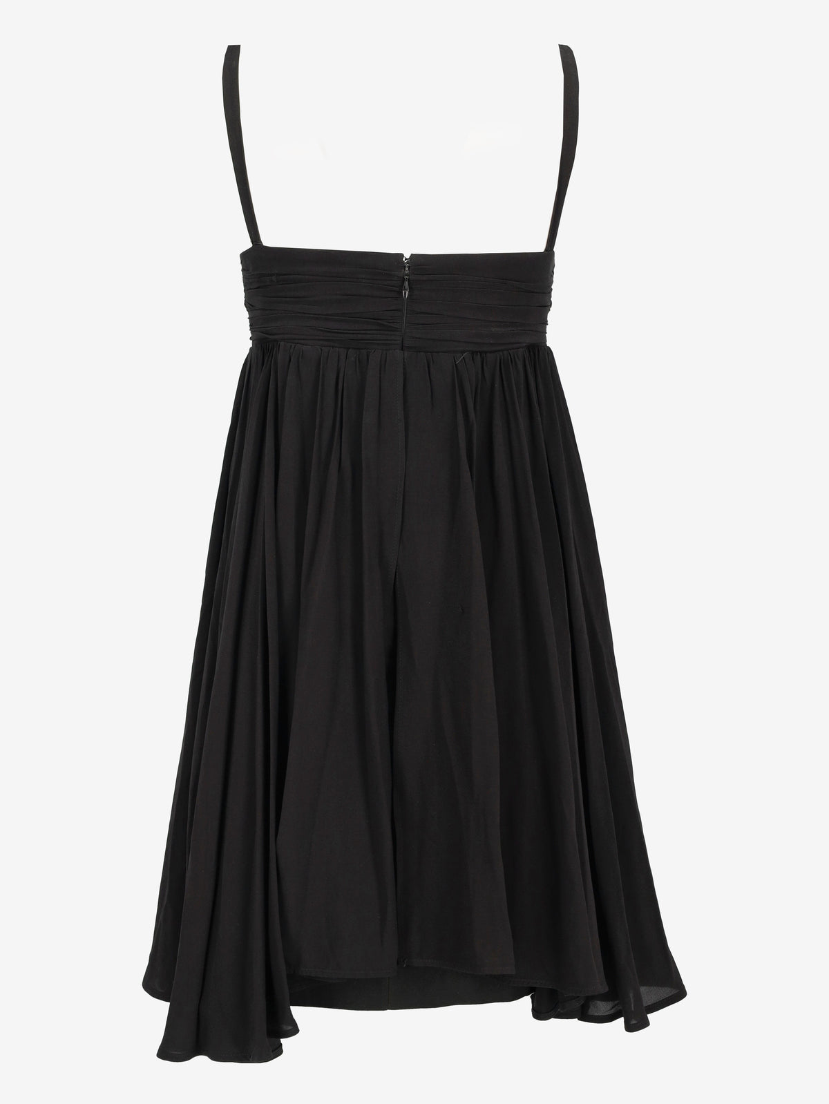 Fendi Black Pleated Babydoll Mini Dress W27526.18  Fendi 