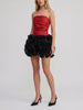 Vintage Red and Black Balloon Draped Mini Dress W27526.16  Vintage 