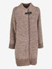 Falconeri Textured Knitted Long Coat with Buckle Detail CVM26.22.6  Falconeri 