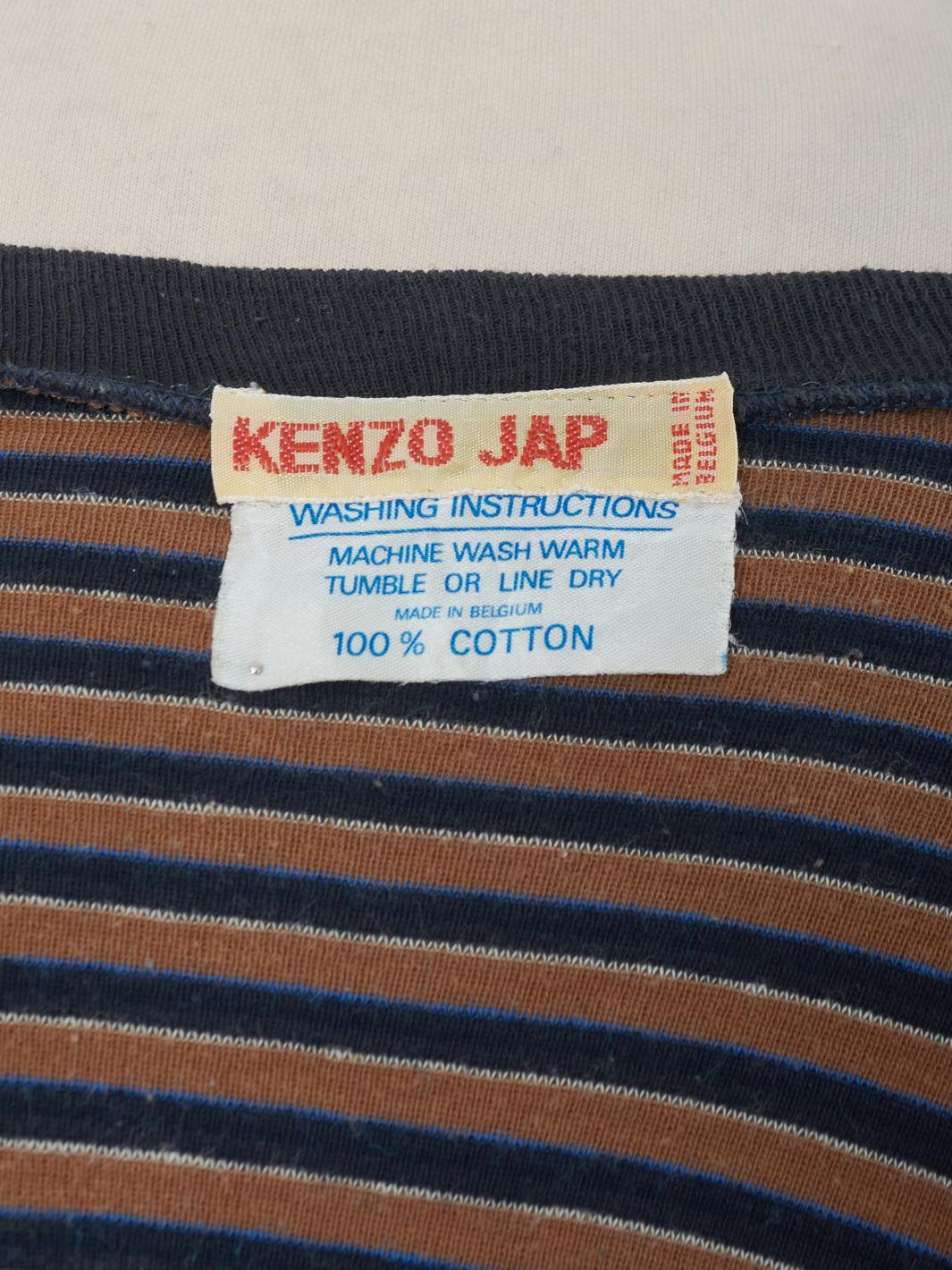 Kenzo Striped Cotton T-shirt W230328.87  Kenzo 