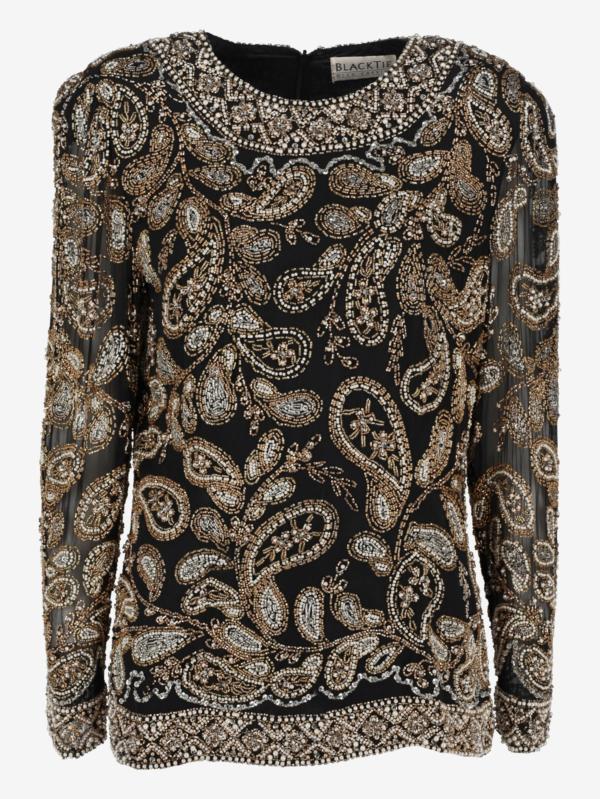 Vintage Beaded Paisley Pattern Blouse W150626.12  Vintage 