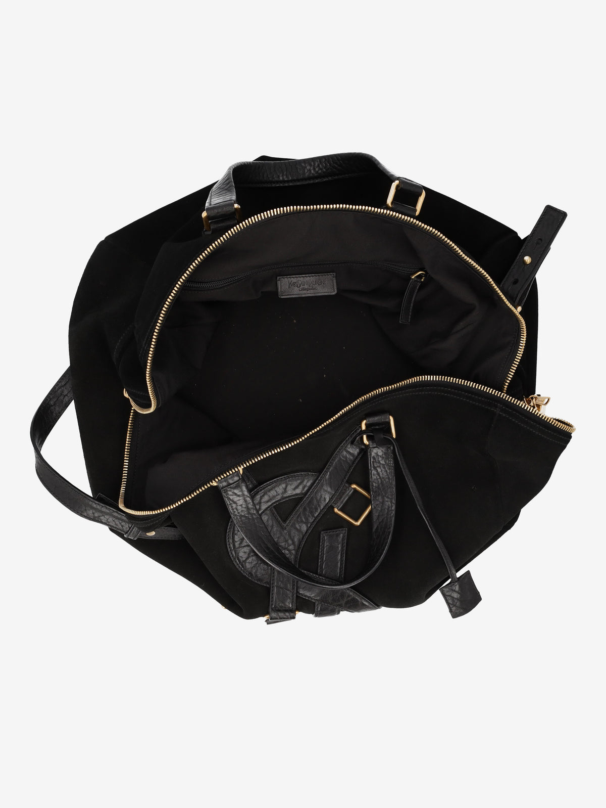 Yves Saint Laurent Vavin Duffle Bag in Suede and Leather WCV26.1.8  Yves Saint Laurent 