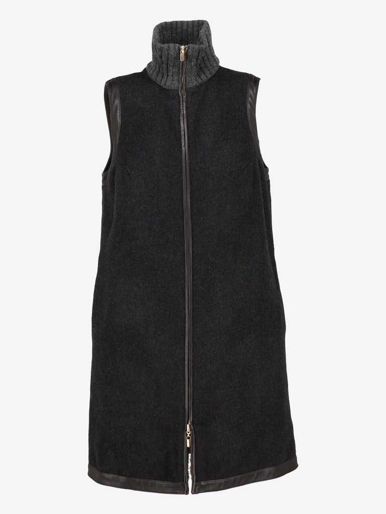 Agnona Fur-Lined Sleeveless Mini Dress CVM26.8.27  Agnona 