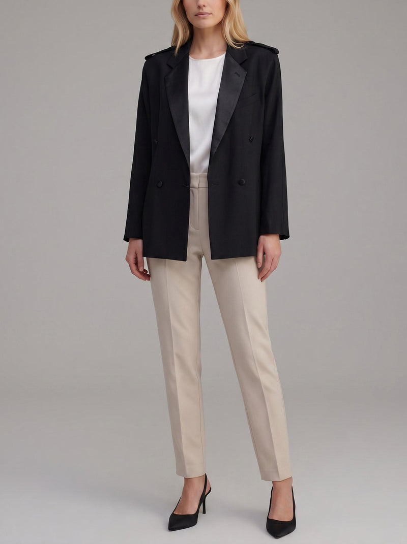 Basile Double-Breasted Silk Blend Blazer W27526.23  Vintage 