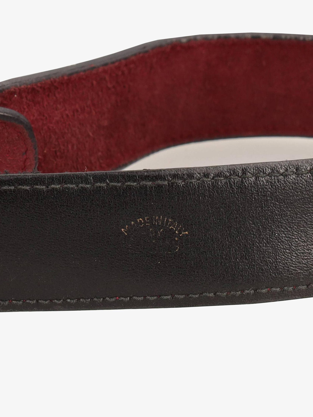 Gucci Burgundy Suede Buckle Belt