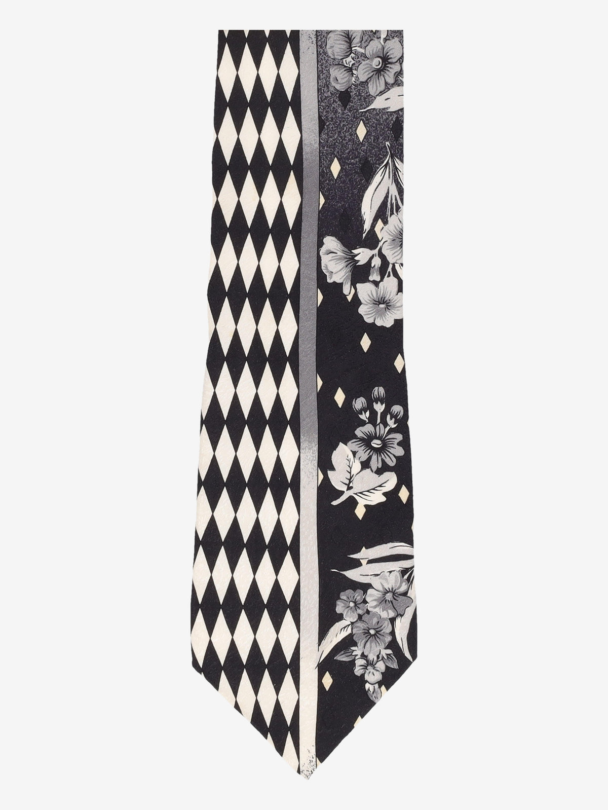 Gianni Versace Black & White Silk Tie W24626.8  Versace 