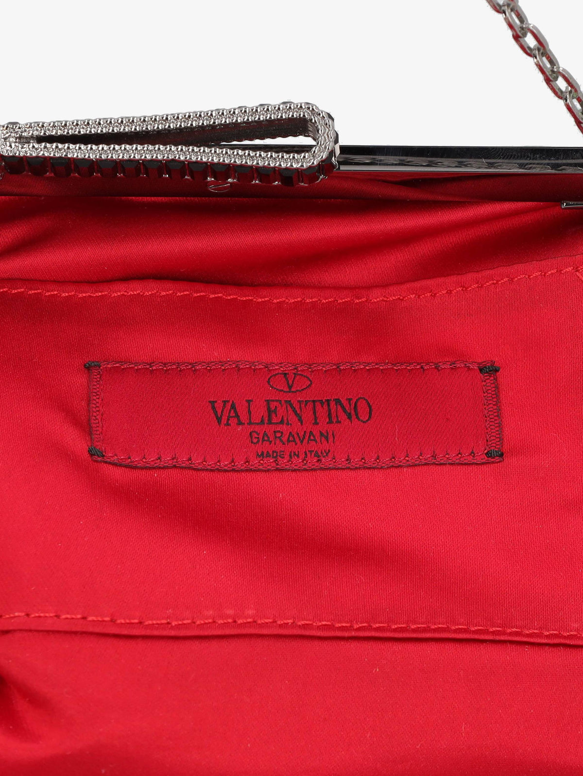 Valentino Clutch Bag In Black Cocco
