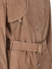 Tod's Long Suede Leather Coat with Belt and Buckle Details W7426.16  Tod's 