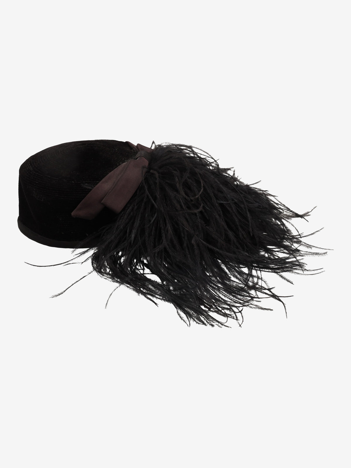 Vintage Feather & Bow Cocktail Hat W27526.146  Vintage 