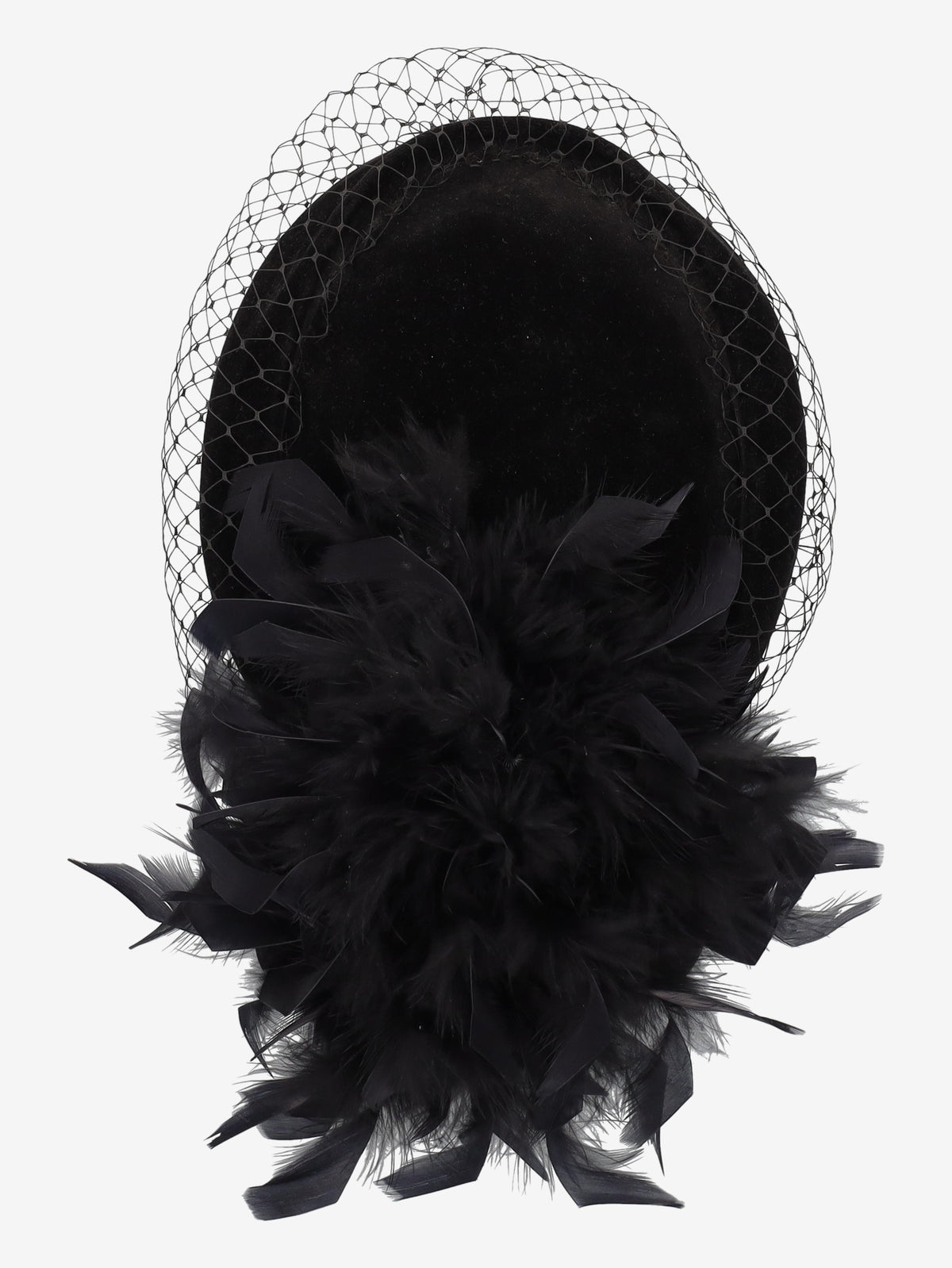 Vintage Veiled Feather Hat W27526.141  Vintage 