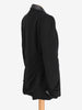 Basile Black Blazer With Leather Inserts W2511.116.02  Basile 