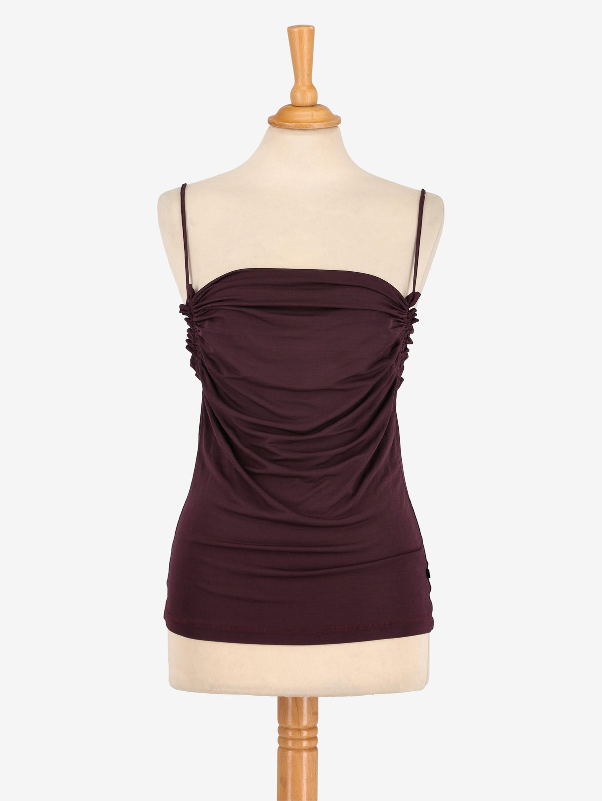 canottaGianfranco Ferré Burgundy Top - 90s
