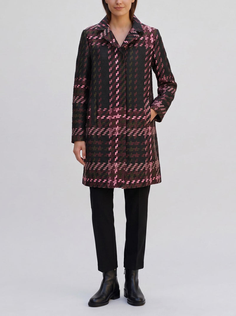 P.A.R.O.S.H. Geometric Multicolor Coat CVM26.22.26  Parosh 