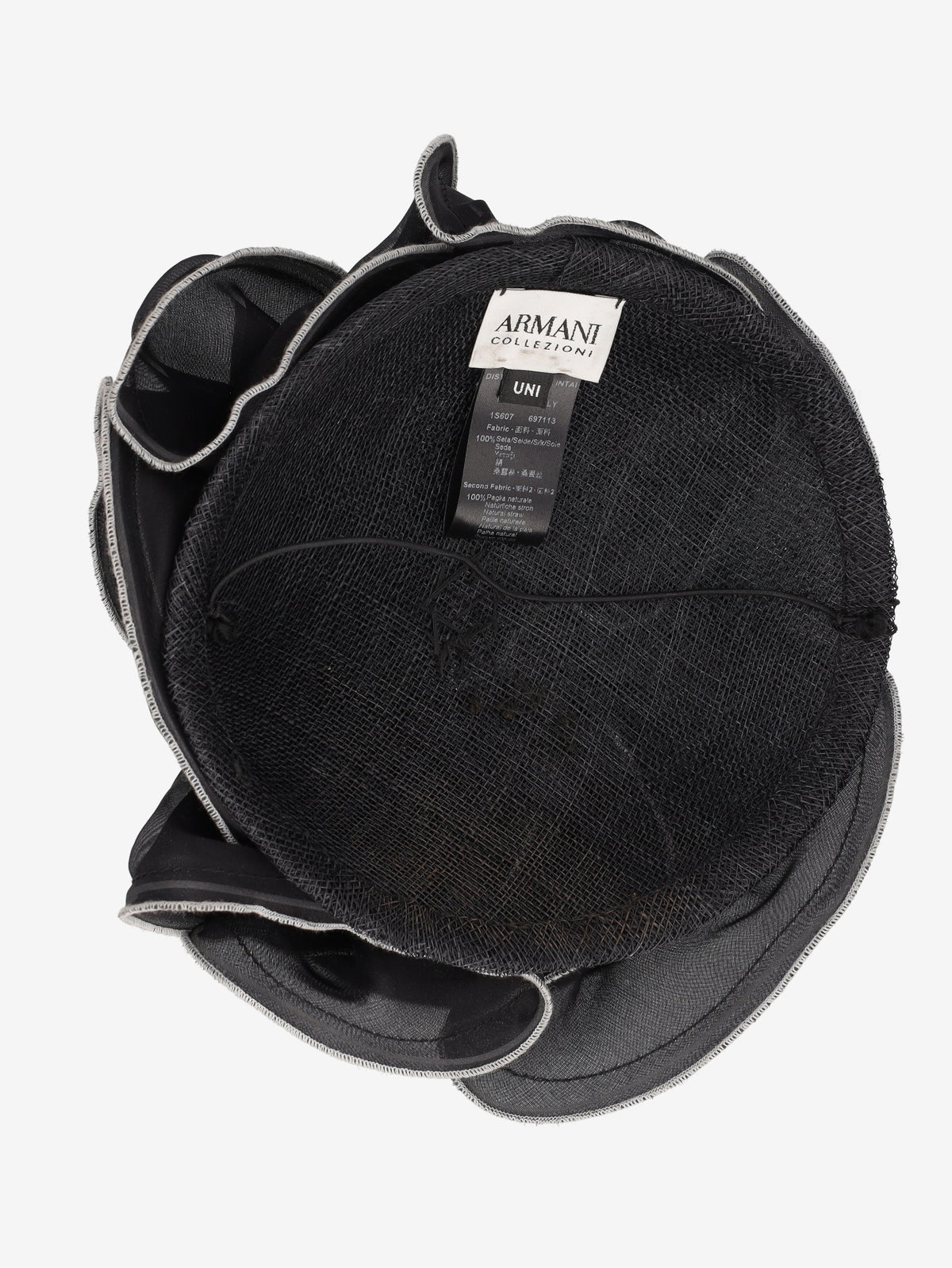 Armani Collezioni Layered Straw Hat W27526.154  Giorgio Armani 