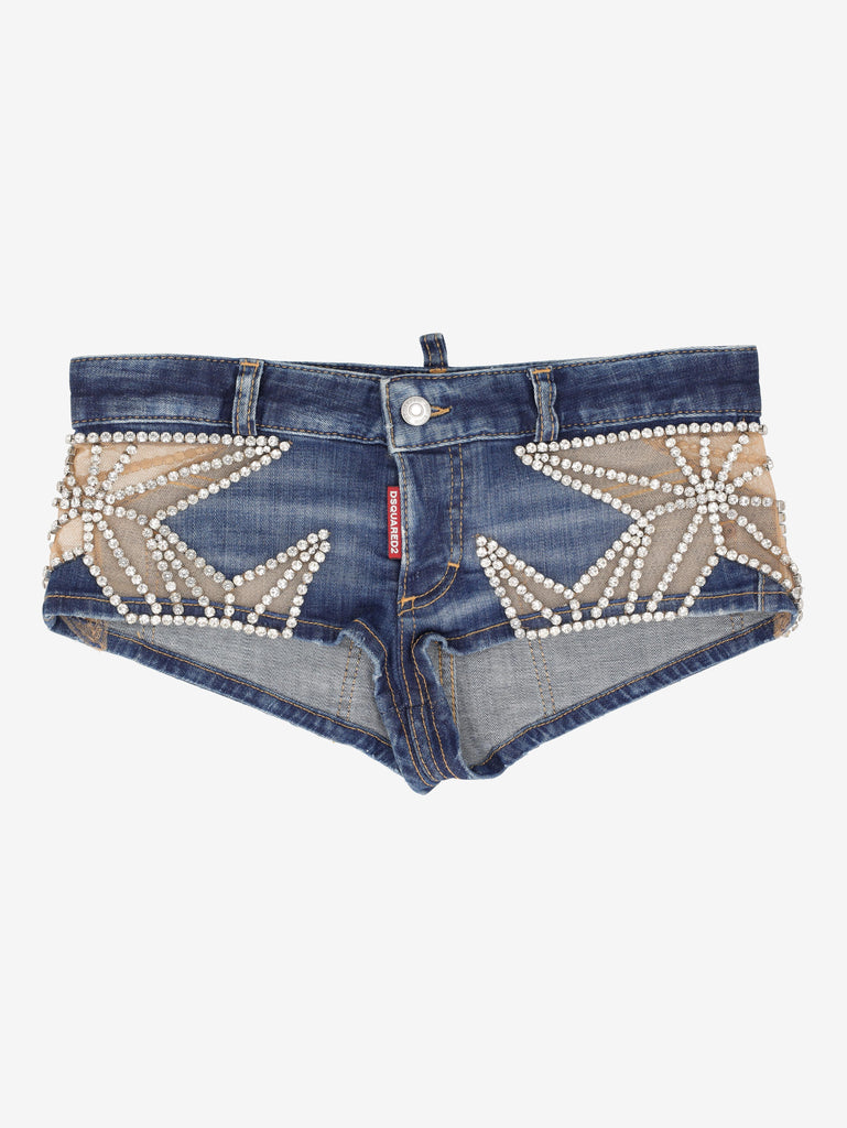Dsquared2 Starry Night Hot Pants with Crystal Star Inserts CVM26.23.135  Dsquared² 