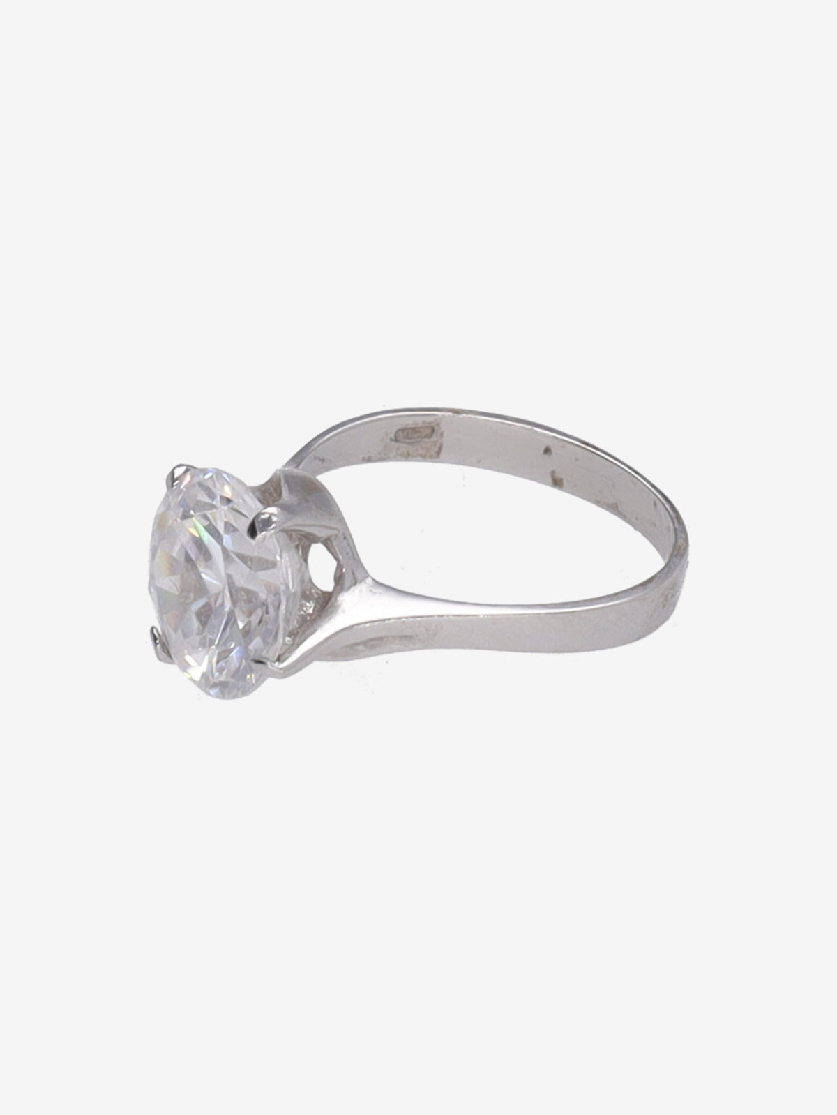 Vintage Solitaire Engagement Ring with Faux Diamond WCV13032025.48.12  Vintage 