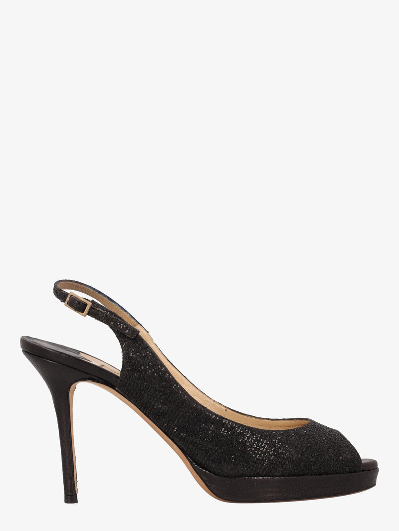 Jimmy Choo Glitter Peep-Toe Slingback Pumps WCV041224.118  Jimmy Choo 