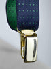 1990s green and blue suspenders W22050637  Vintage 