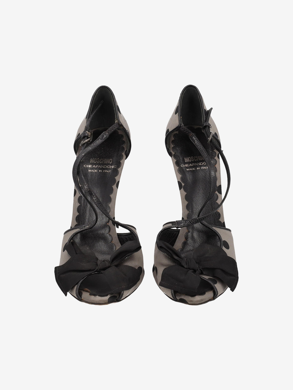 Moschino Polka Dot Bow Sandal Heels CVM234.20  Moschino 