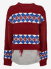 Dsquared2 Layered Knit Sweater with Snowflake Motif CVM26.23.81  Dsquared² 
