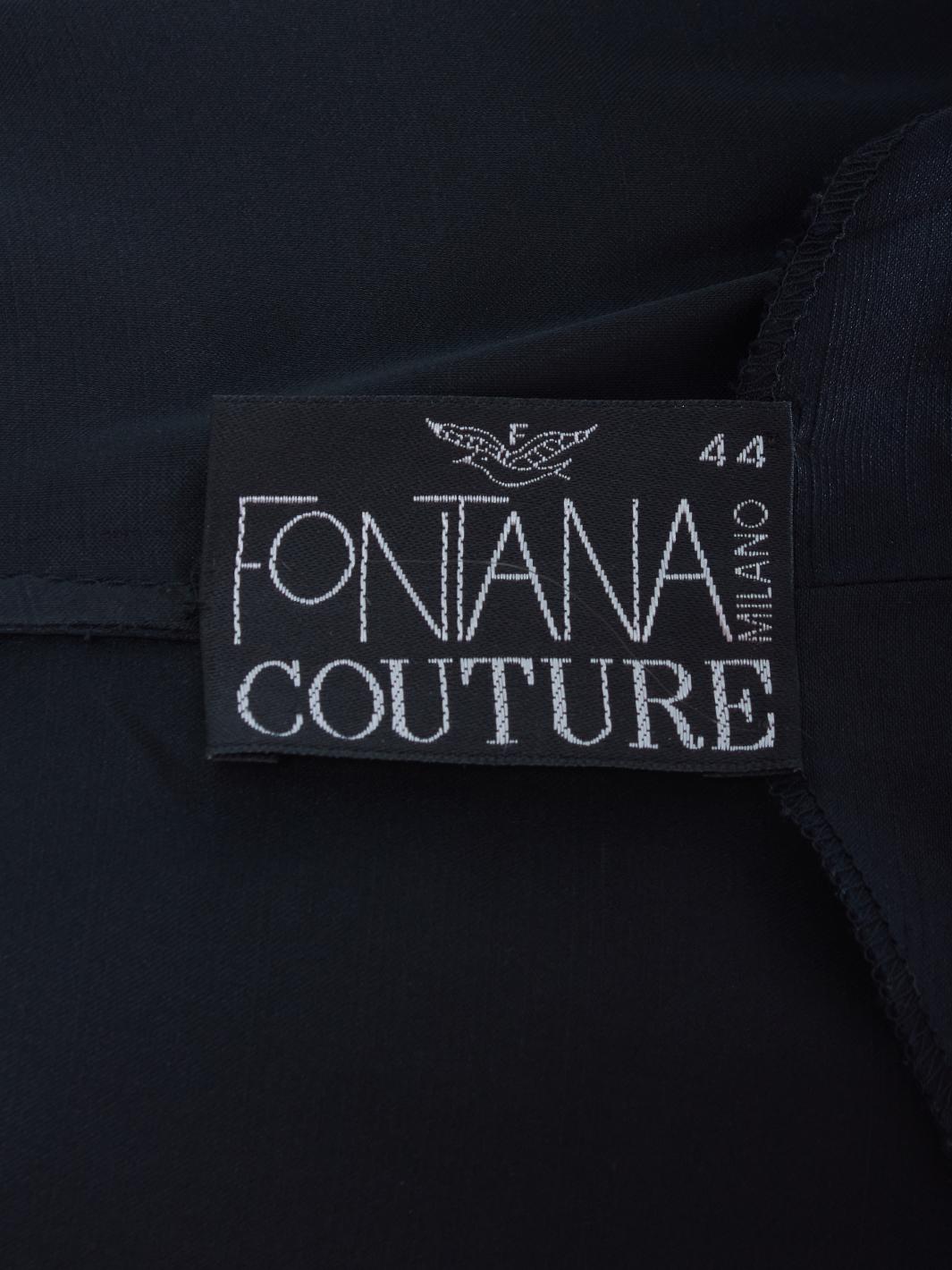 Fontana Couture Black Dress