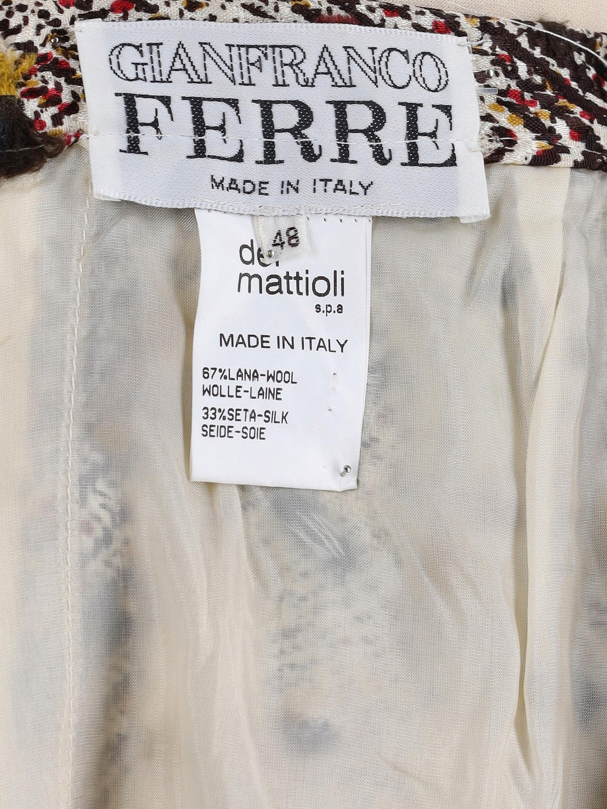 Gianfranco Ferrè Wool Skirt