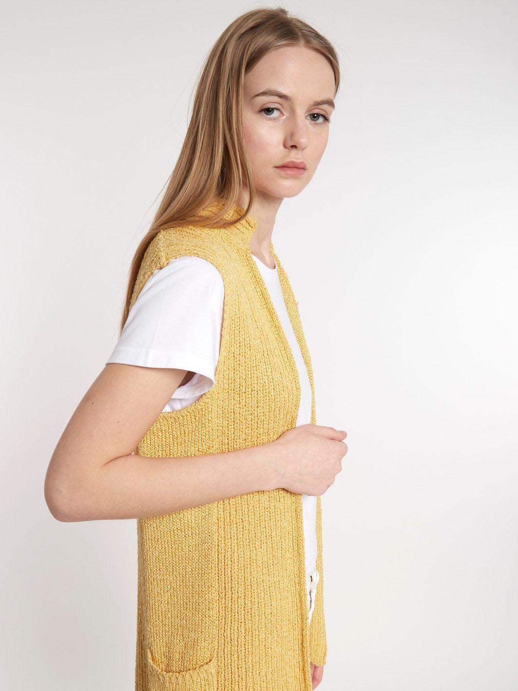 1970s Missoni yellow ochre coloured vest 11022214  Missoni 