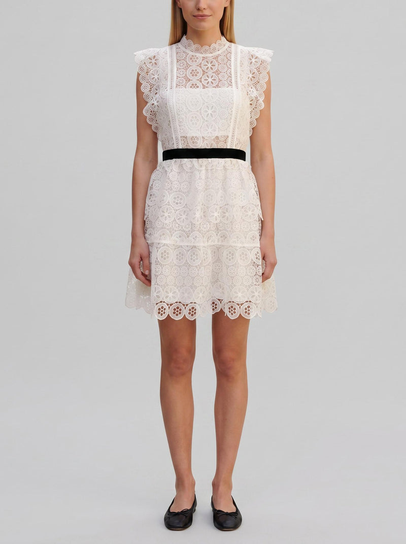 Self-Portrait Lace Tiered Mini Dress WCV26.1.2  Self portrait 
