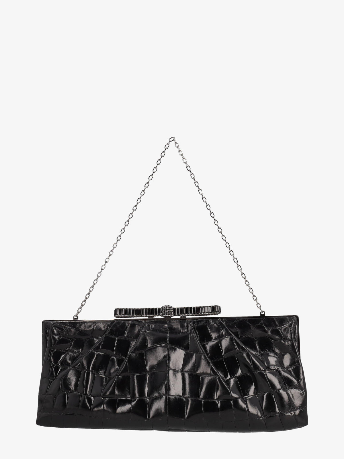 Valentino Clutch Bag In Black Cocco