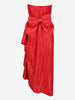 Vintage Elegant Sweetheart Neckline Draped Dress with Detachable Bow W27526.7  Vintage 