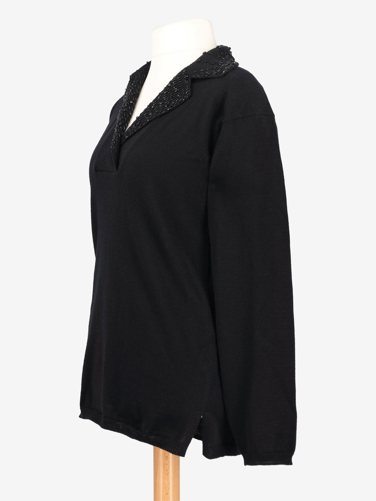 Maglione in lana con perline Fendi