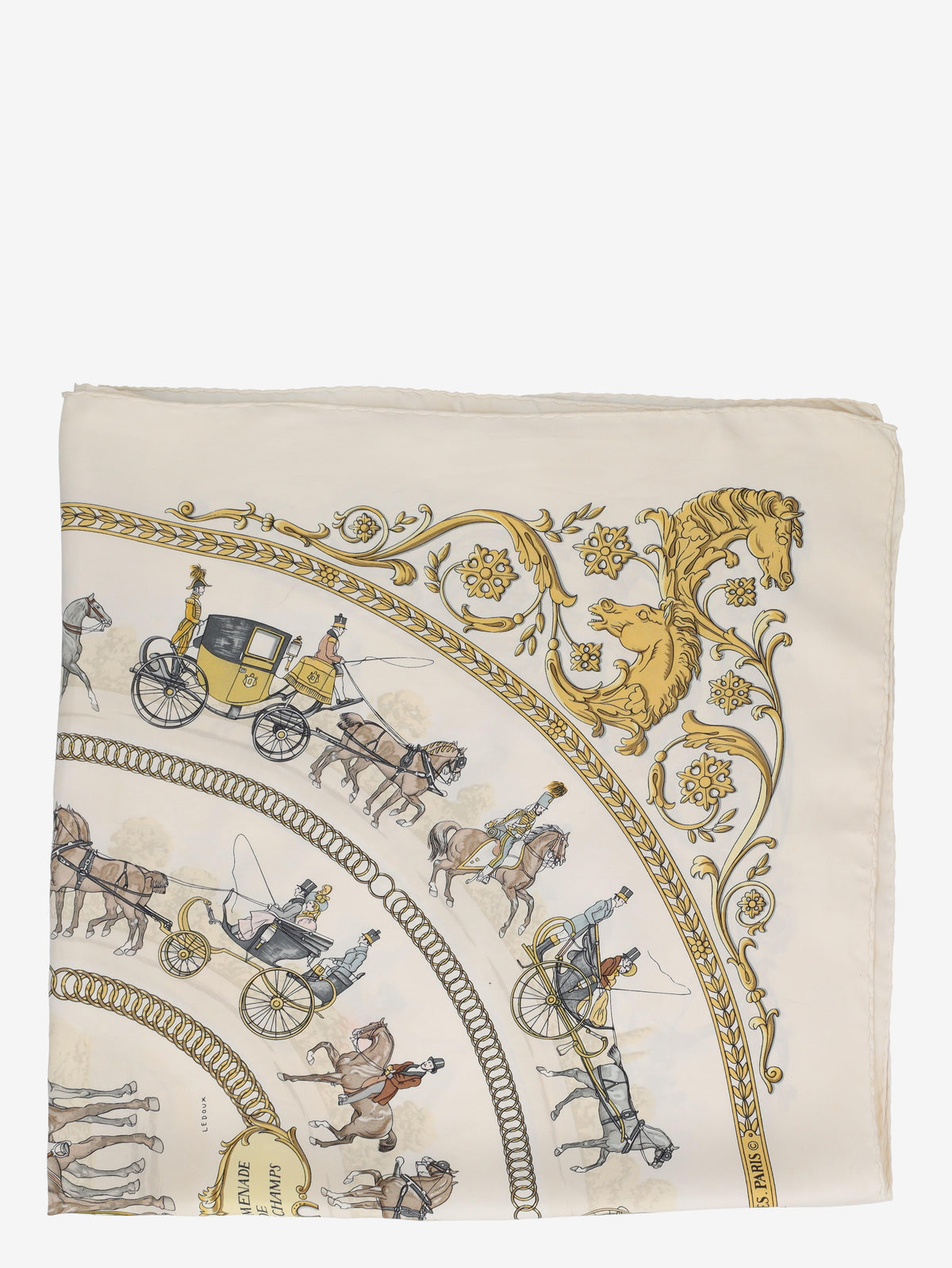 Hermès Equestrian Silk Scarf W150626.34  Hermès 