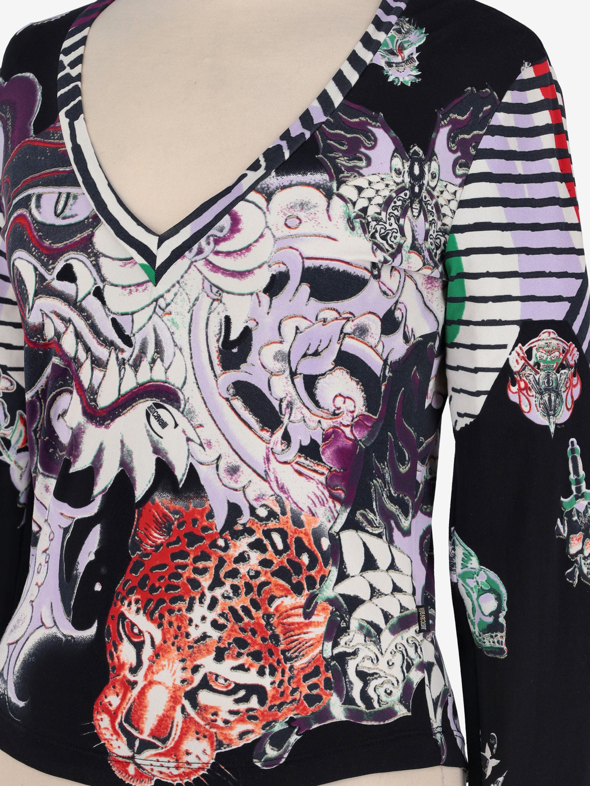 Just Cavalli Tattoo Print Shirt W24121253.11  Just Cavalli 