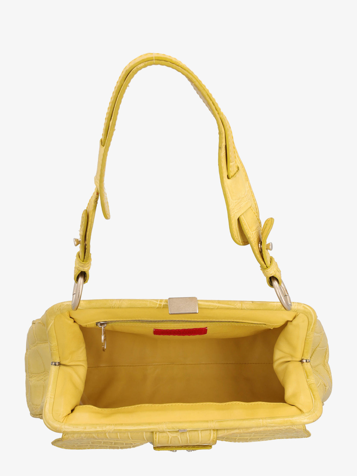 Valentino Shoulder Bag In Yellow Cocco