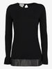 Gianfranco Ferré Wool Sweater with Leather Detail W2511.82  Gianfranco Ferré 