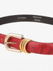 Vintage Red Python Belt
