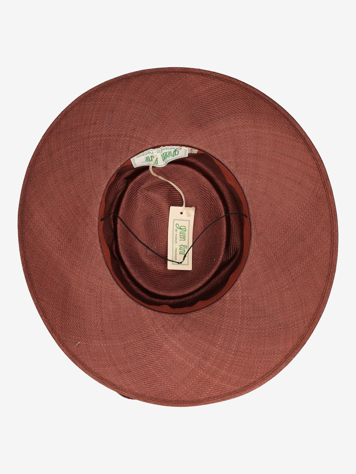 Vintage Brown Straw Hat with Mesh Bow Detail W130126.3  Vintage 