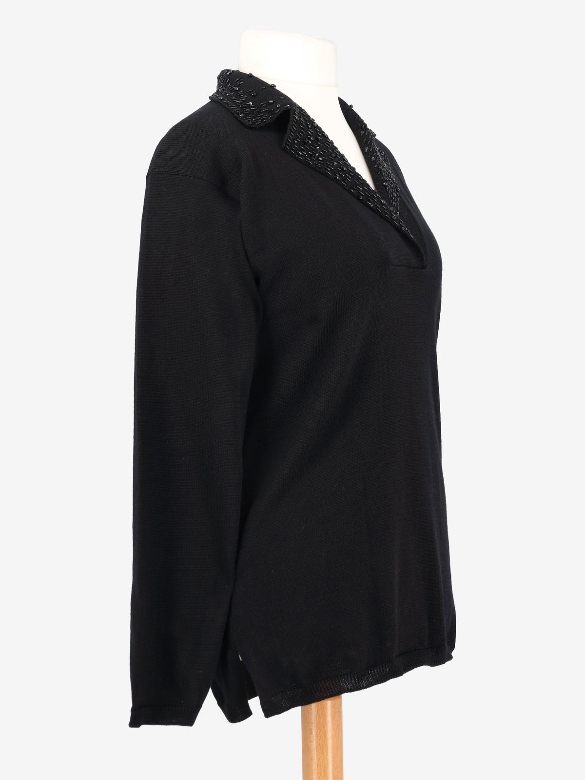Maglione in lana con perline Fendi